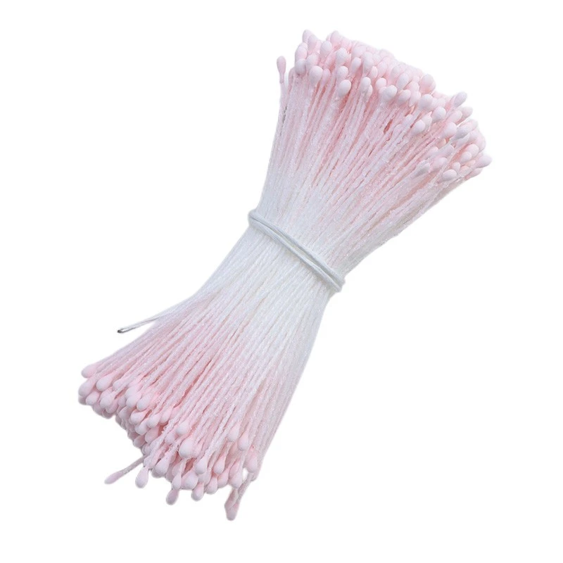 1 Bag of Artificial Matte Flower Pistil Double Heads Handmade Flowers Stamens for Flower Making