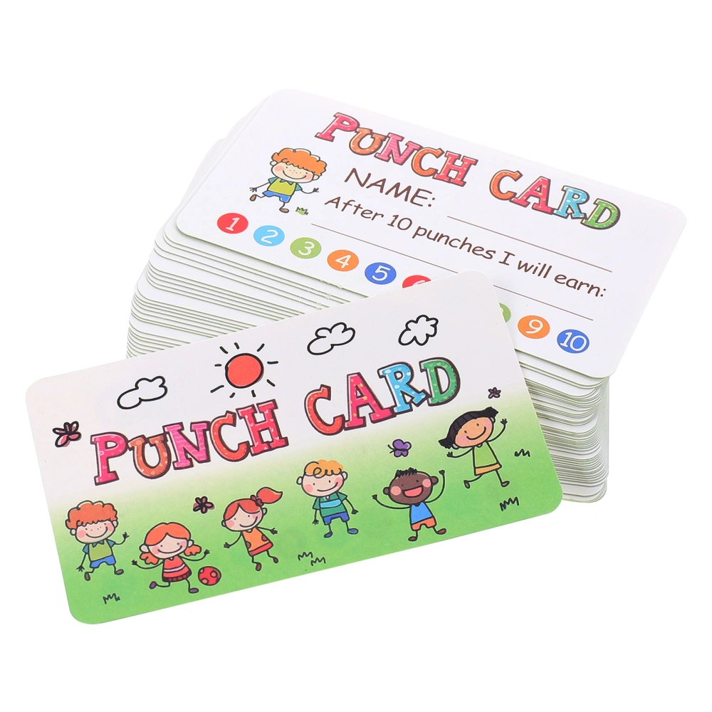 150pcs Adorable School Encouragement Cards for Kids Multipurpose Punch Cards