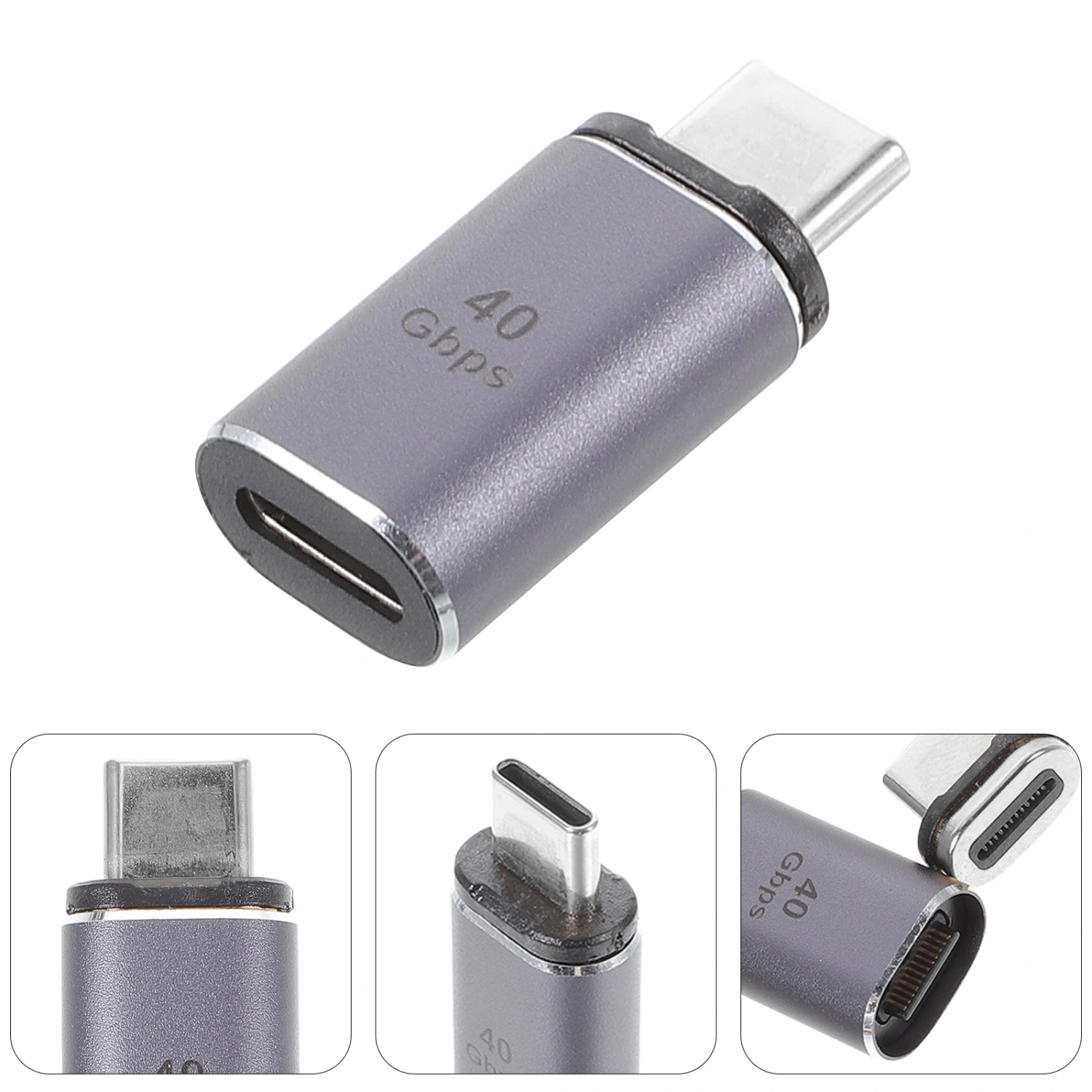 USB C Magnetic Adapter Straight Magnetic Connector Head 100W 24 Pin Connector