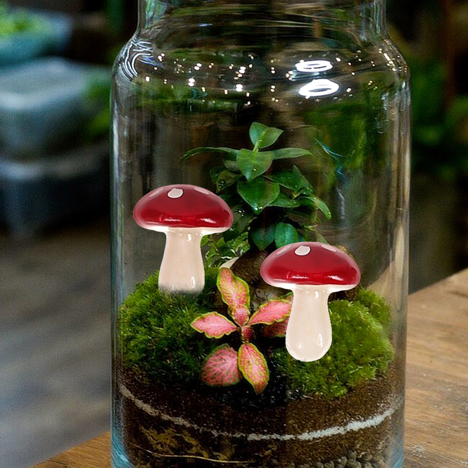 33 pcs Artificial Mushroom Fake Mushroom Miniature Mushroom Foam Mushroom for DIY Crafts