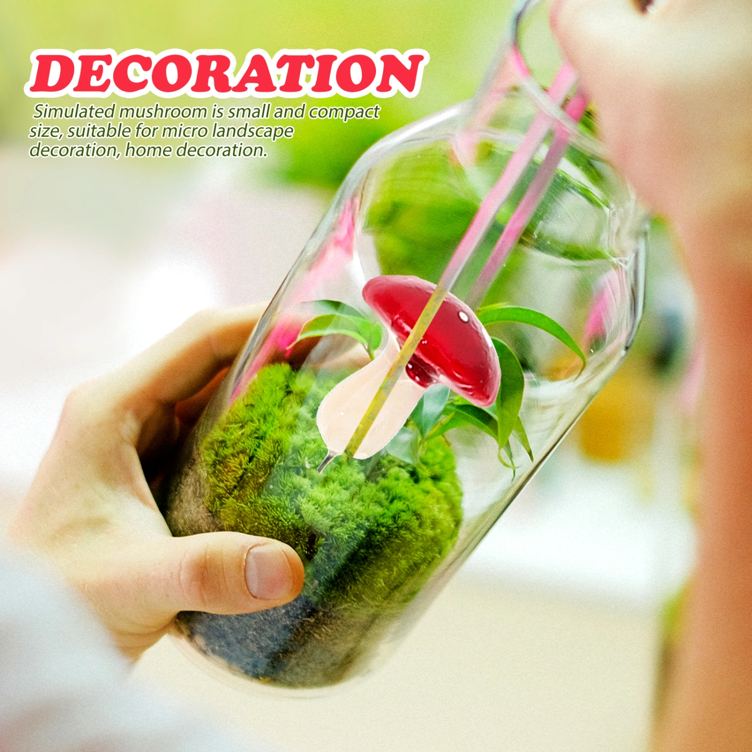 33 pcs Artificial Mushroom Fake Mushroom Miniature Mushroom Foam Mushroom for DIY Crafts