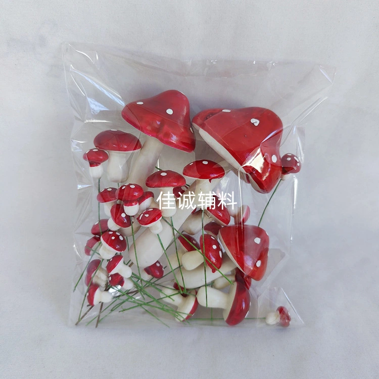 33 pcs Artificial Mushroom Fake Mushroom Miniature Mushroom Foam Mushroom for DIY Crafts