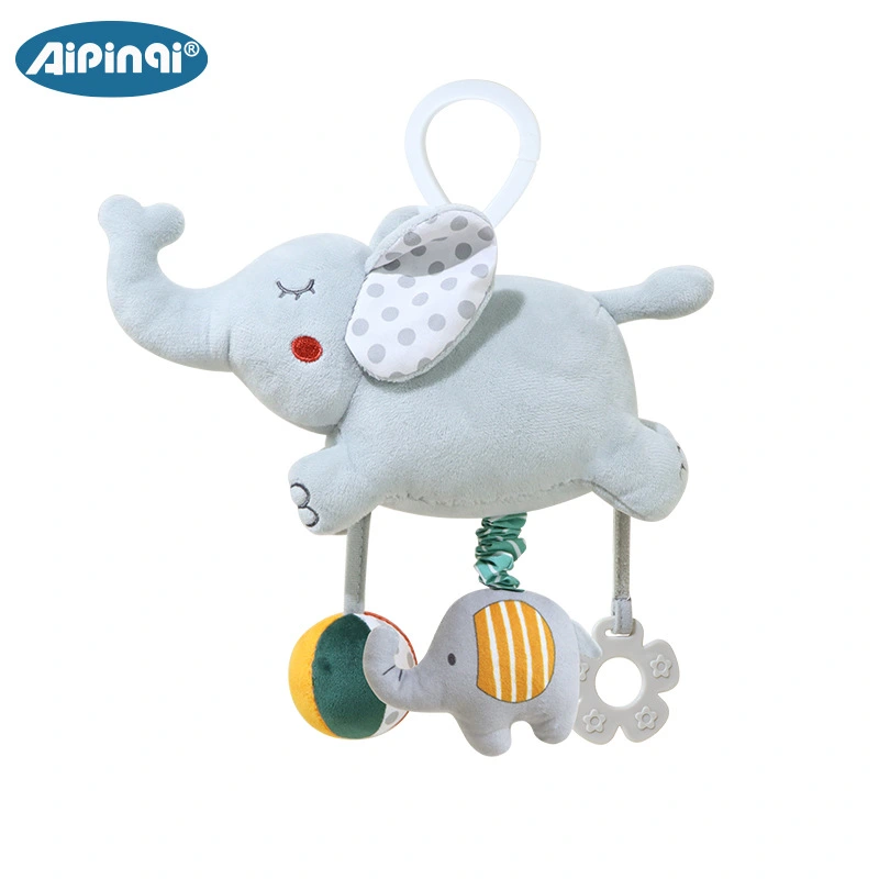 Baby Stroller Hanging Toy Hanging Rattle Toy Baby Pull Bell Toy Car Seat Hanging Toy (Elephant)