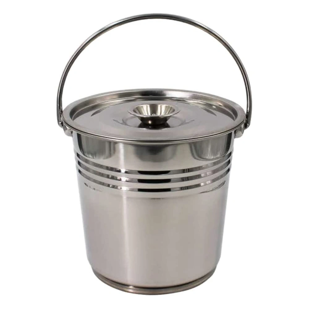 Fireplace Ash Bucket Charcoal Barrel Outdoor BBQ Charcoal Holder Metal Garden Incinerator