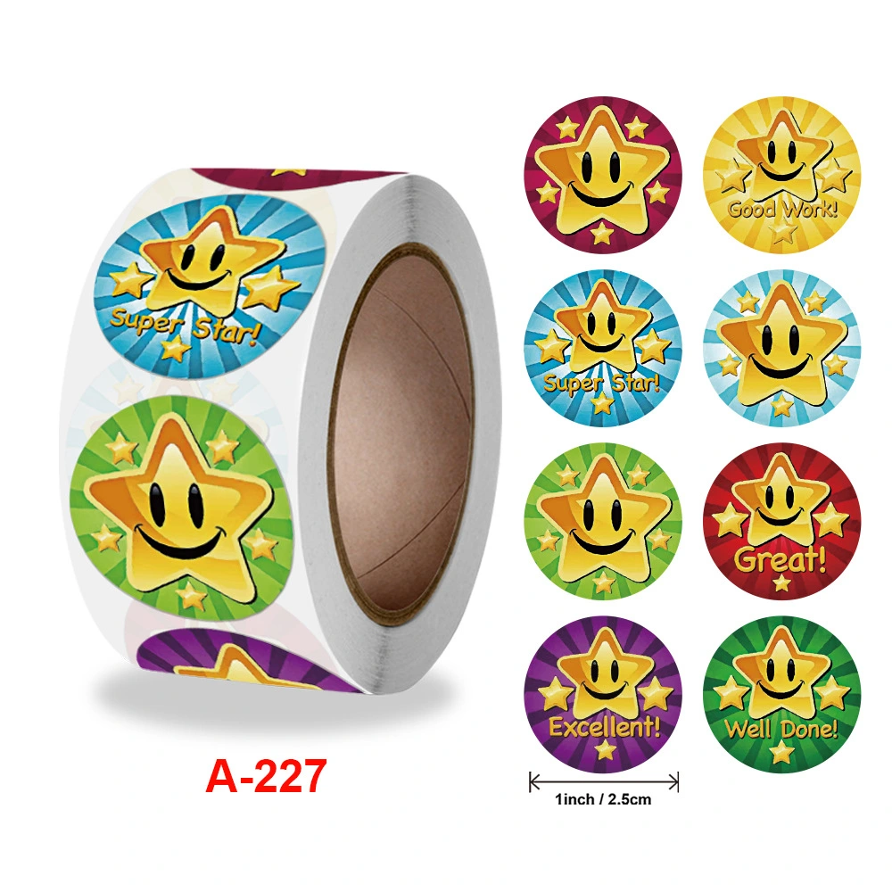 1 Roll Reward Sticker Decorative Sticker Encouragement Decal Gift Sealing Sticker for Classroom