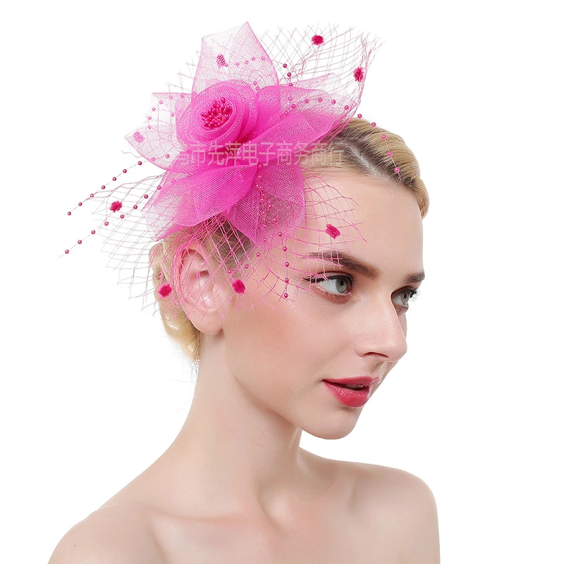 Wedding Fascinator Headpiece Mesh Fascinator Headband Tea Party Headband Women Fascinator