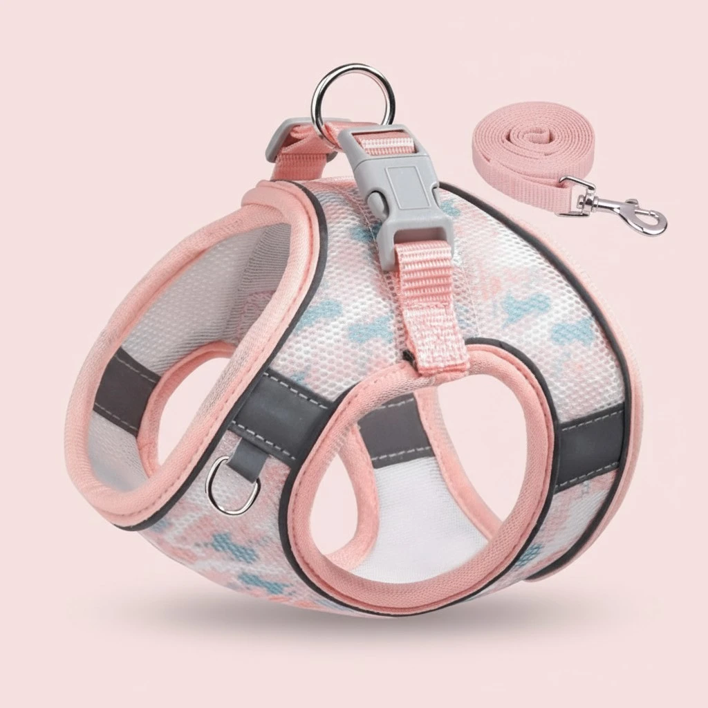 1 Set of Dog Harness And Leash Outdoor Pet Harness Comfortable Cat Leash Harness Kit