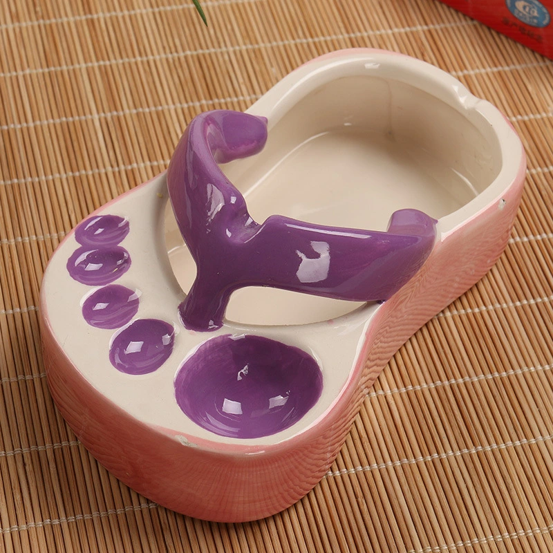 Slipper Ashtray Novelty Slipper Modeling Ash Holder Tabletop Ash Tray Decoration Desktop Ashtray Decor