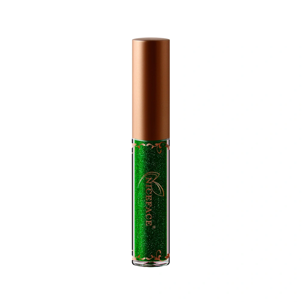 Women Metallic Liquid Eyeliner Shiny Shadow Bright Pearlescent Glitter Diamond High Liquid Eyeliner Makeup Cosmetic(8#)