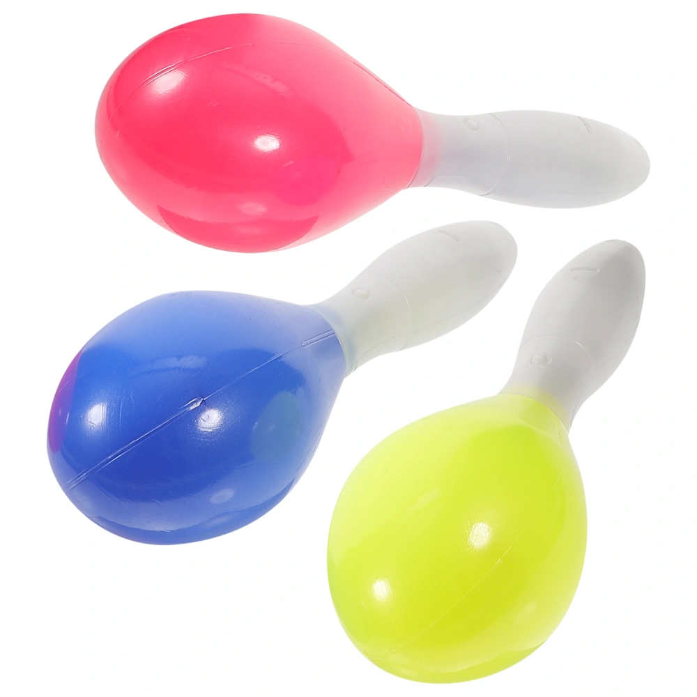 4 pcs LED Maracas Plastic Shakers Maracas LED Hand Maracas Party Flashing LED Maracas