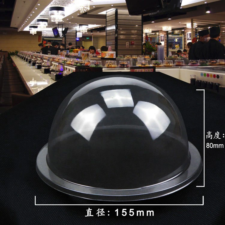 5Pcs Dining Table Sushi Dome Clear Dish Cover Cuisine Protector Cake Protection Cover Food Cover