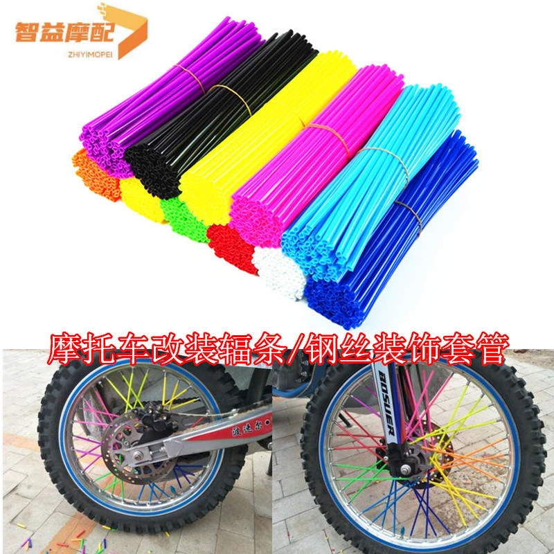 72pcs Bike Spoke Convenient Spoke Skins Spoke Skins Covers Spoke Coats Rim Covers