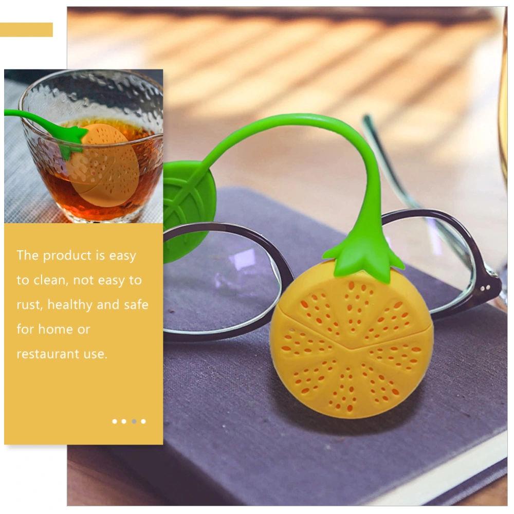 4pcs Silicone Tea Infuser Fruit Tea Strainer Loose Leaf Tea Strainer Home Supplies