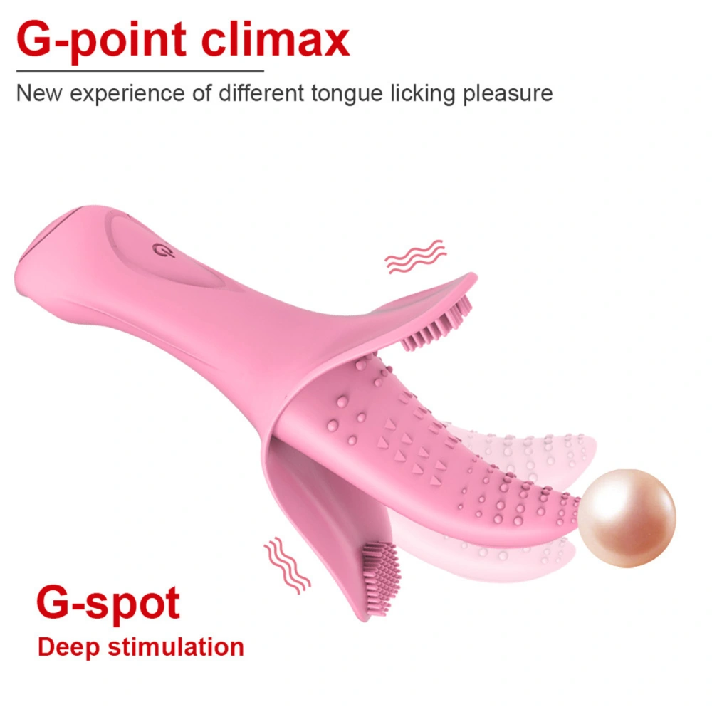 10 Frequency Vibration Female Vibrator Portable Masturbator USB Charging Sex Toy for Women Ladies (Pink)