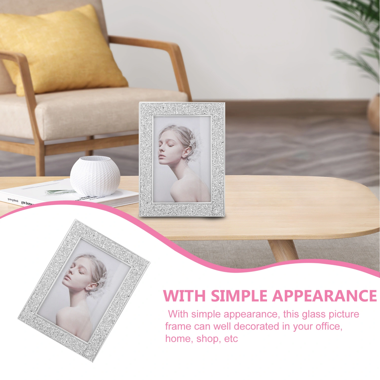 Picture Frame Tabletop Glass Picture Frame Wedding Tabletop Photo Display Frame