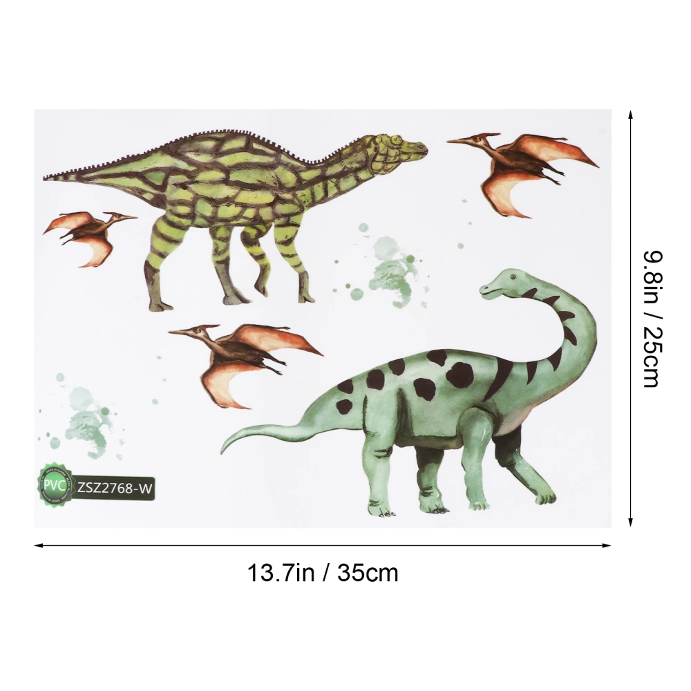 4pcs Animal Theme Wall Decal Removable Wall Sticker Dinosaur Pattern Room Decal