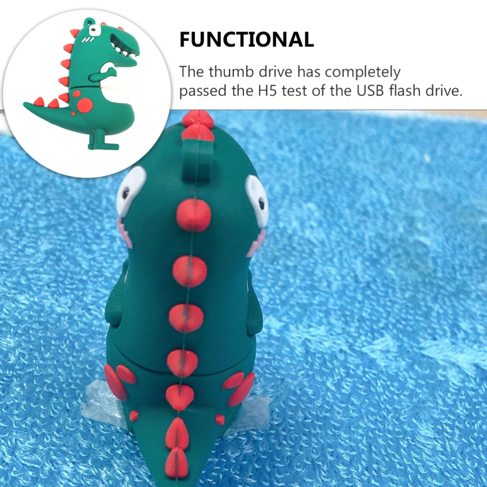 Creative USB Flash Drive Lovely Dinosaur Shape U Disk Pendant Charm Gift (16GB)