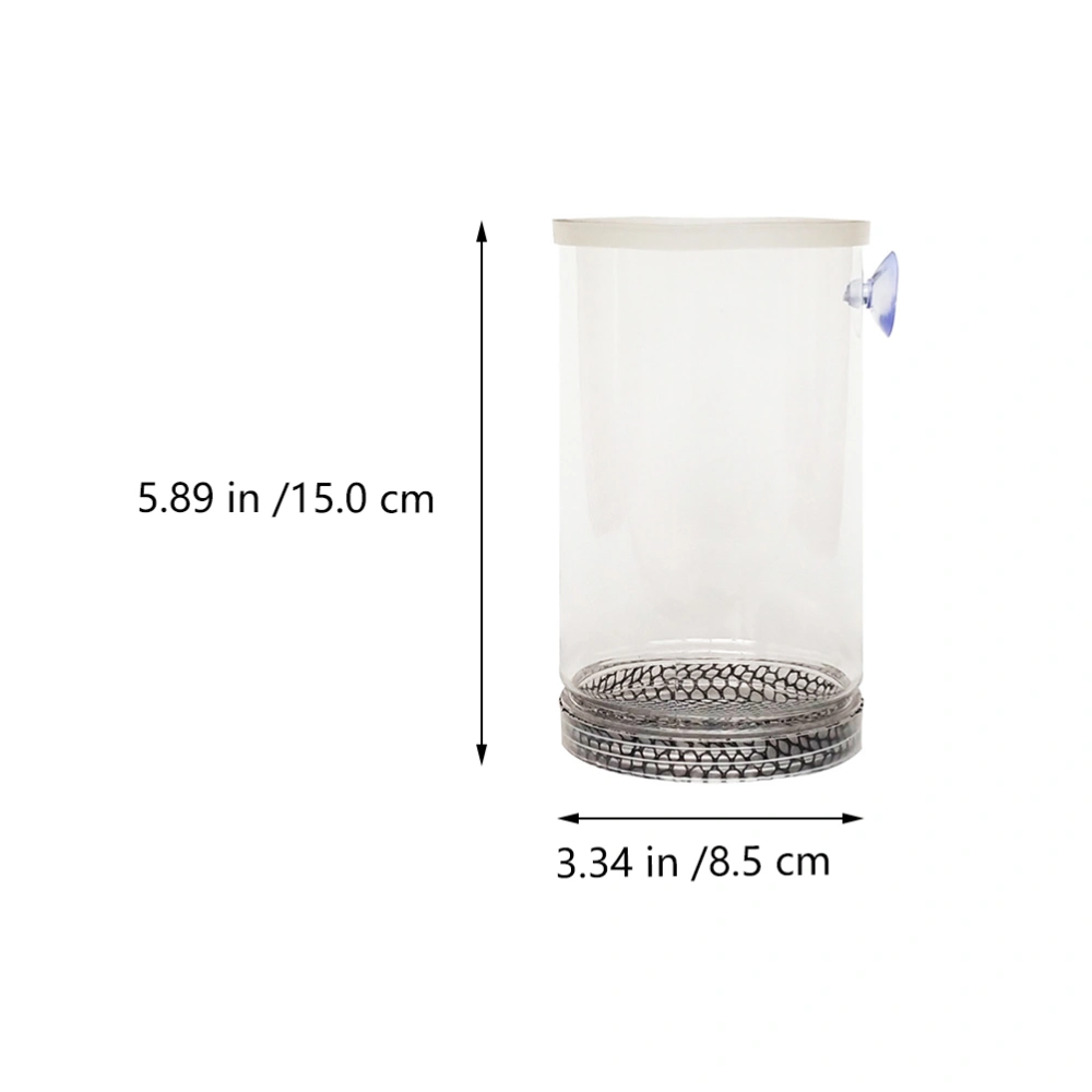 1PC Net Box Breeding Isolation Box Small Fish Birthing Room(S Suction Cup Style)