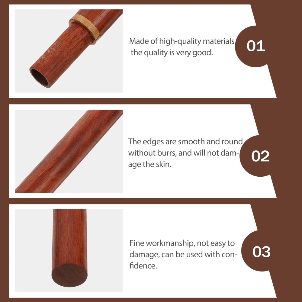 1Pc Rosewood Incense Tube Creative Incense Holder Home Decorative Tube (Dark Red)