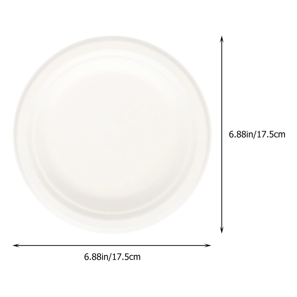 50Pcs Disposable Paper Plates Party Paper Plates Compostable Paper Plates Food Serving Plates