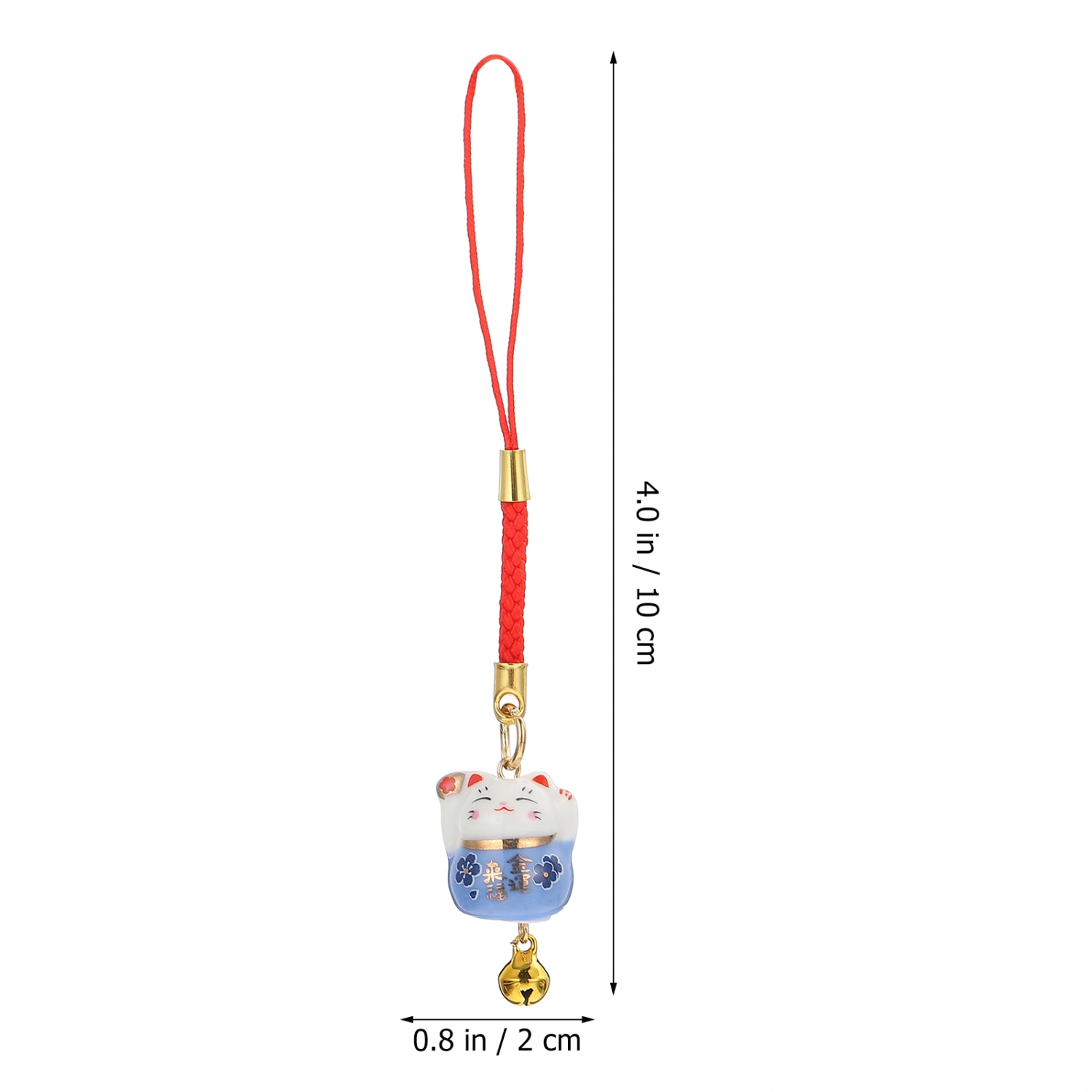 5pcs Fortune Cat Hanging Charms Key Bag Hanging Decorations Phone Strap Charm