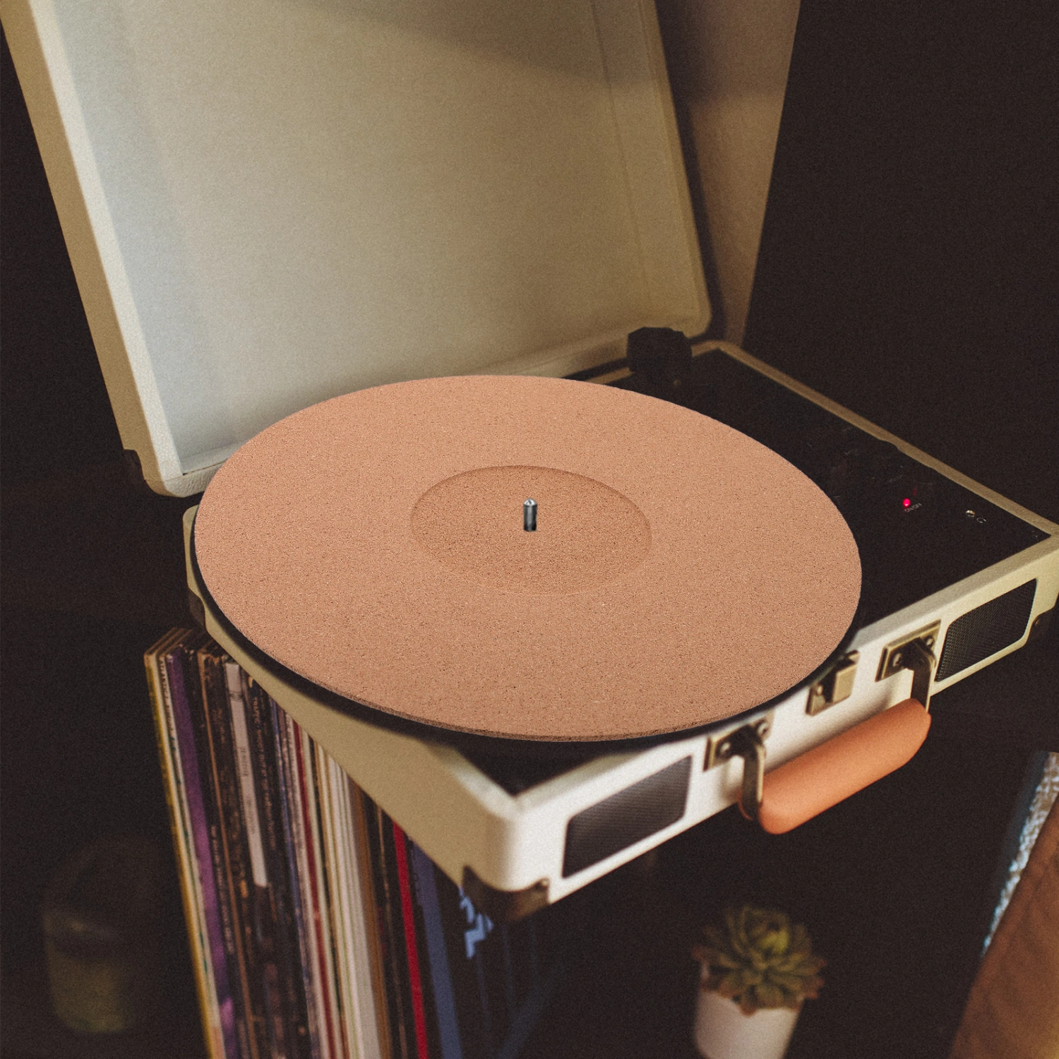 Vinyl Record Mat Anti-static Turntable Protective Pad Turntable Record Player Cork Mat