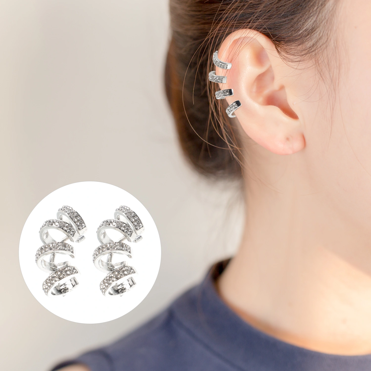 1 Pair Ear Clips Ear Cuff Simple Cuff Earrings No Piercing Earrings for Women Girls
