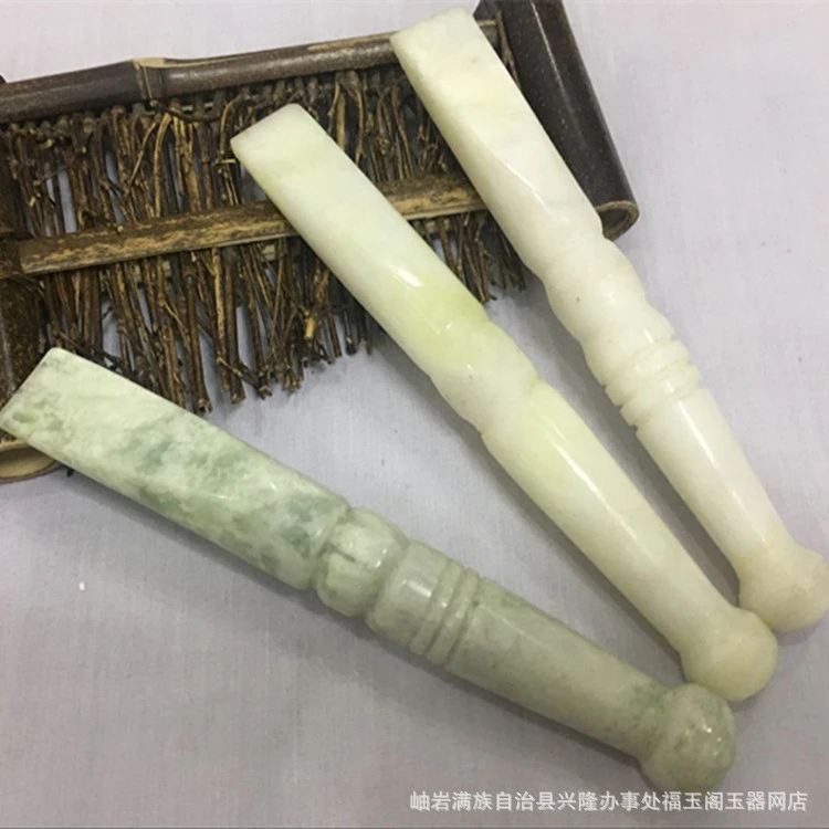 Massage Wand Jade Massage Stick for Face Hand Manual Acupressure Tool Acupuncture Pen Massager