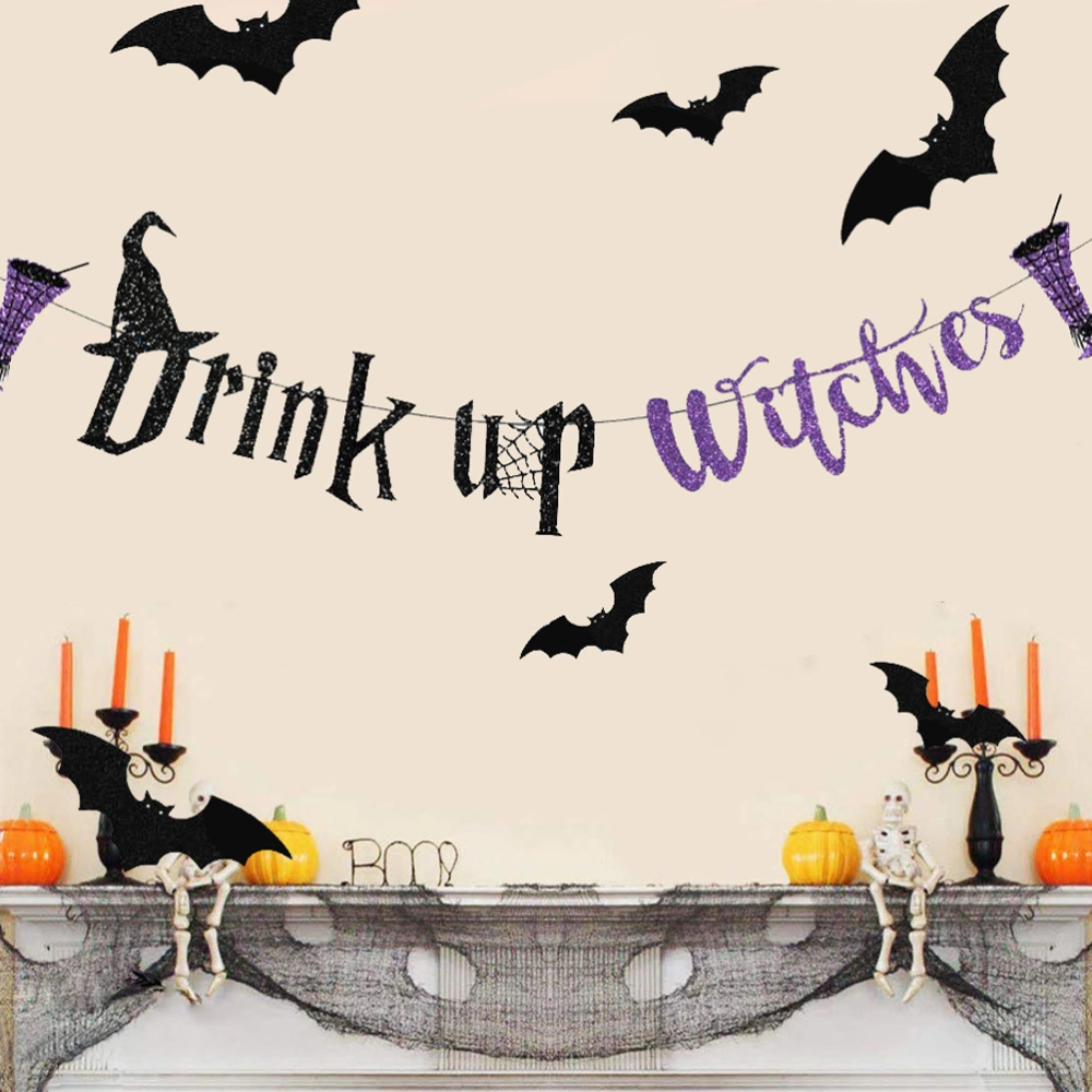 1 Set of Decorative Banner Halloween Party Supplies Haunted House Decoration