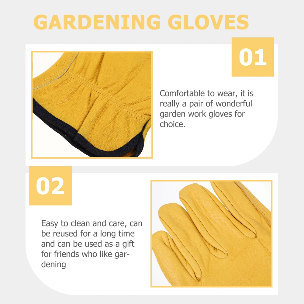 1 Pair of Puncture-proof Gardening Pruning Gloves Garden Work Protective Gloves