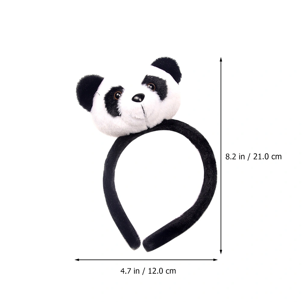 Panda Headband Giant Panda Headdress Festival 3D Cartoon Headband Photo Prop