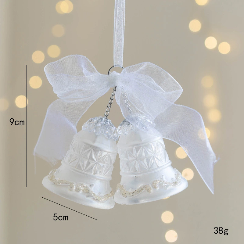 Christmas Party Bell Pendant Hanging Acrylic Bell Ornament Xmas Tree Hanging Ornament