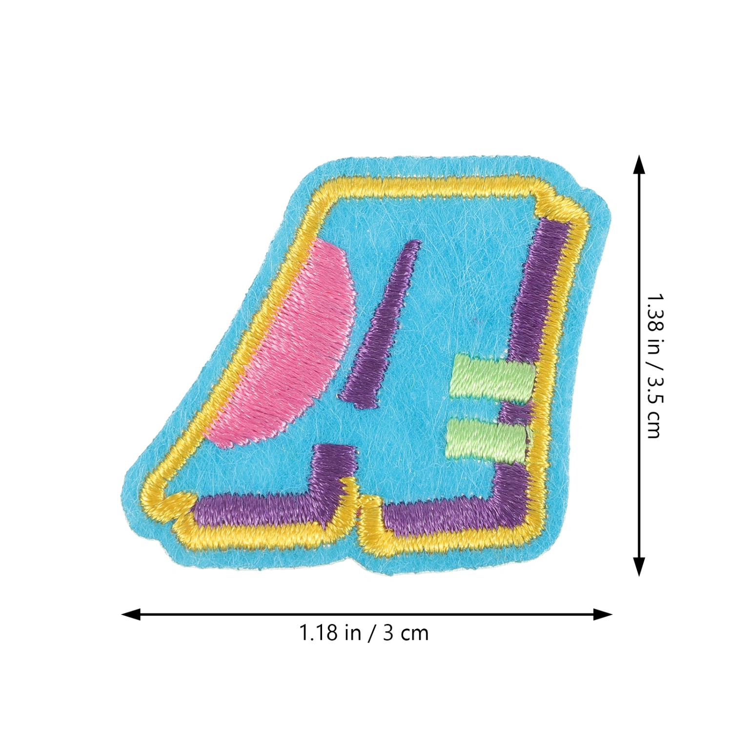 1 Set of Clothing Patches Letter Iron On Patches Embroidered DIY Patches Colored Sewing Letters