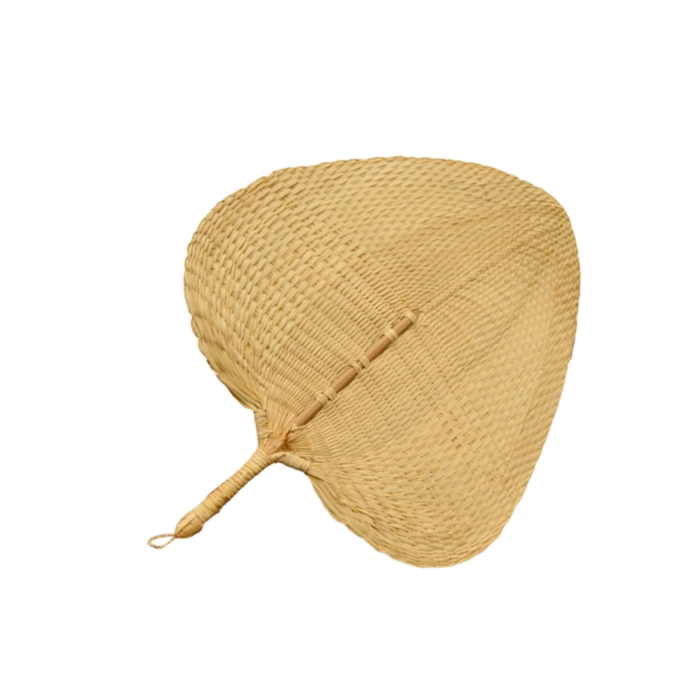 Natural Handheld Fans Handmade Woven Palm-leaf Fan Cool Fan Home Decoration for Summer