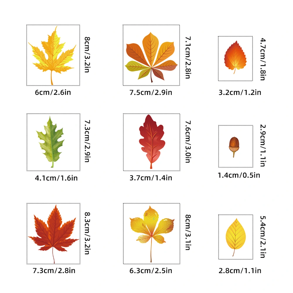 9 Sheets Thanksgiving Party Window Clings Fall Window Stickers Thanksgiving Decorations Party Supply