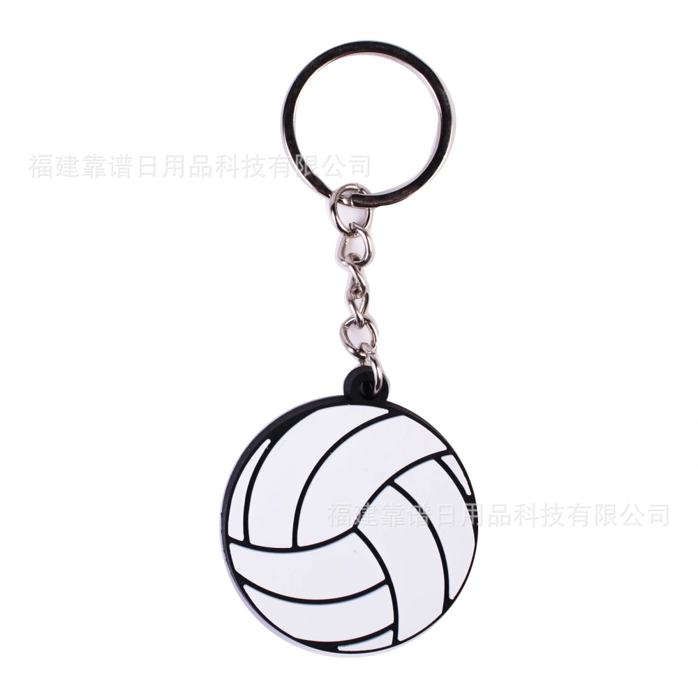 10pcs Sports Ball Modeling Keychain Sports Ball Key Ring Decor Bag Hanging Ornament