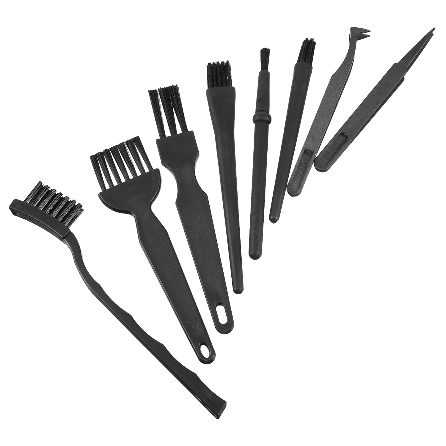 8Pcs Keyboard Cleaning Brushes Dust Removal Tools Computer Brushes (Black)