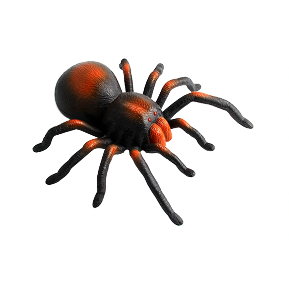 1pc Remote Controlled Spider Infrared Charged Mechanical Spider Prank Trick Toy for Kids (Black)