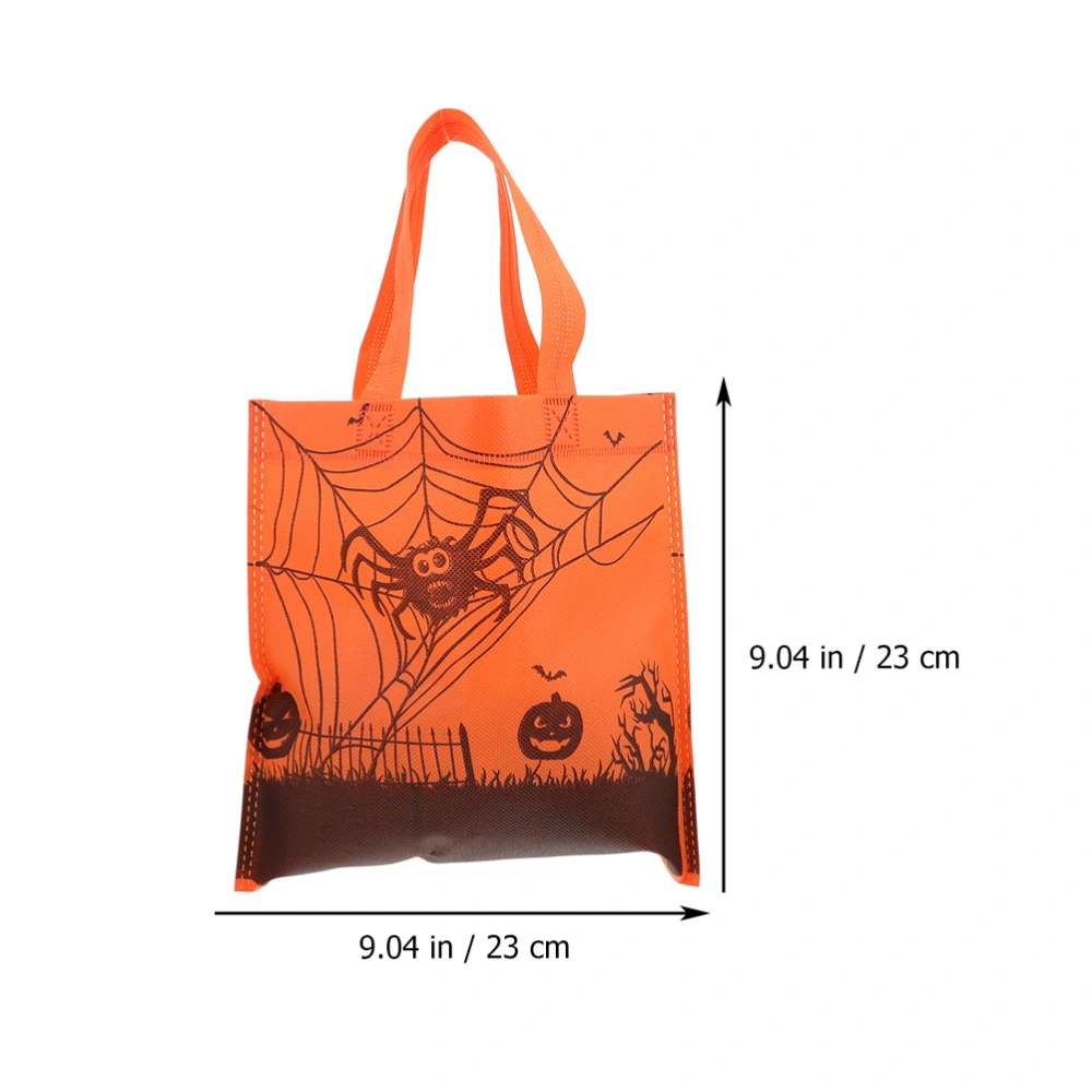 4Pcs Halloween Tote Bags Halloween Cloth Bags Gift Packing Bags Halloween Treat Pouch Tote Bag