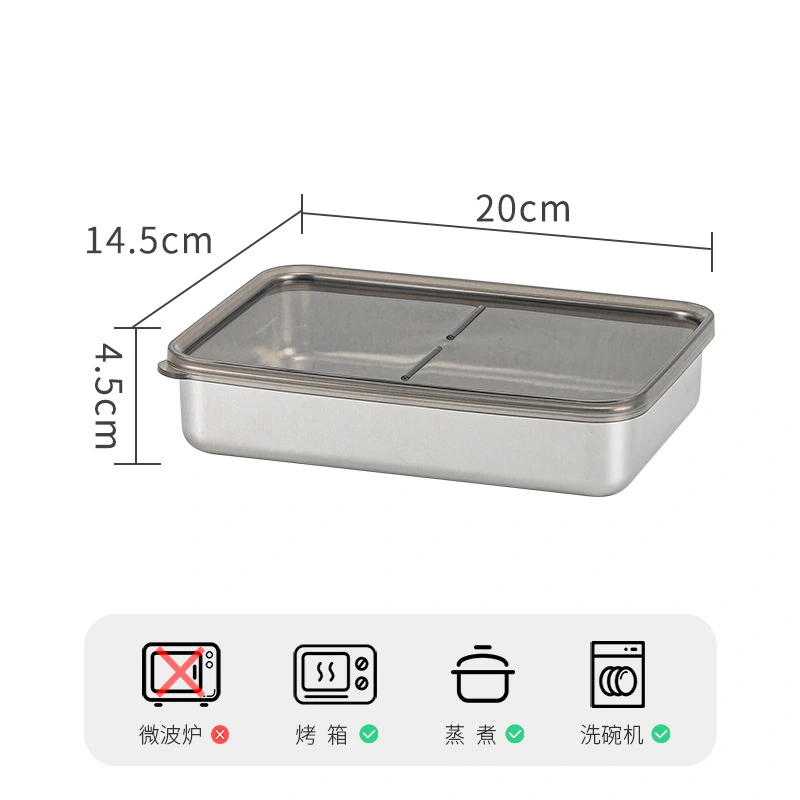 Camping Food Container Rectangular Preservation Box Refrigerated Food Crisper