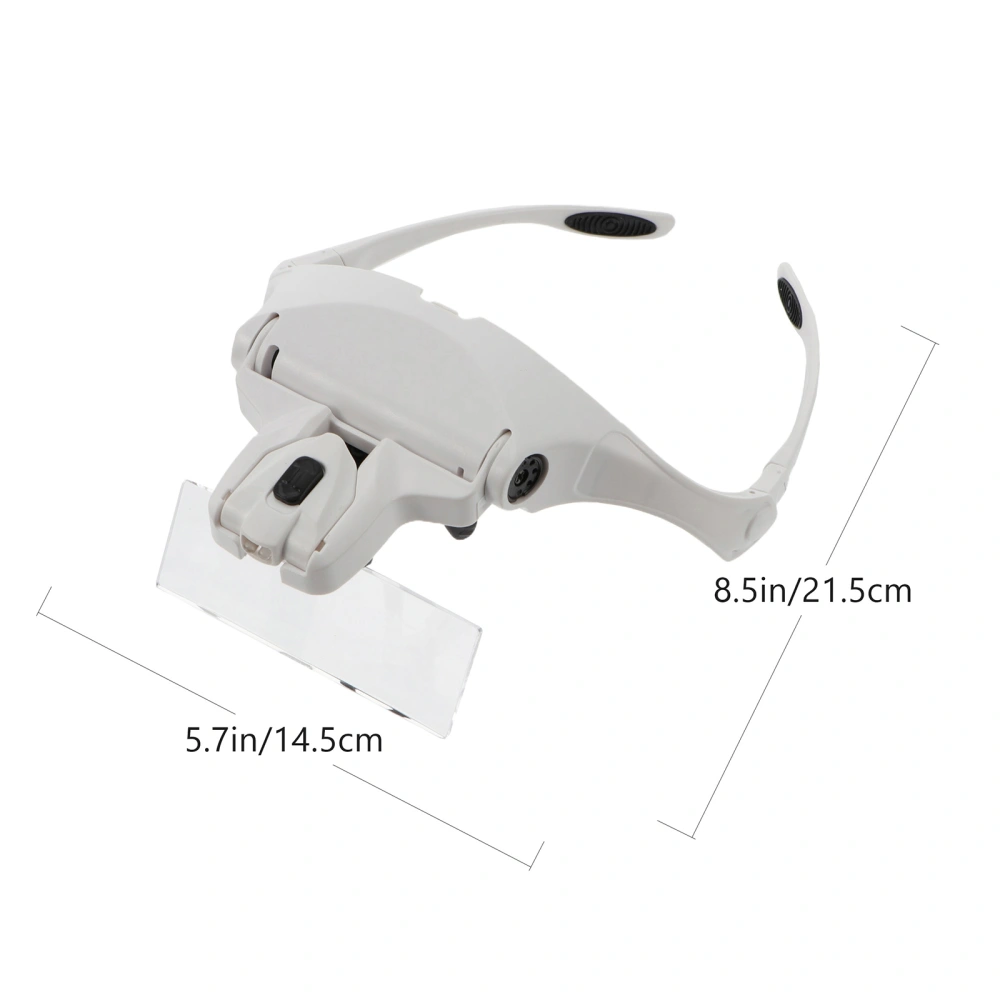 1 Set Practical Repairing Magnifier Head-mounted LED Light Reading Magnifier