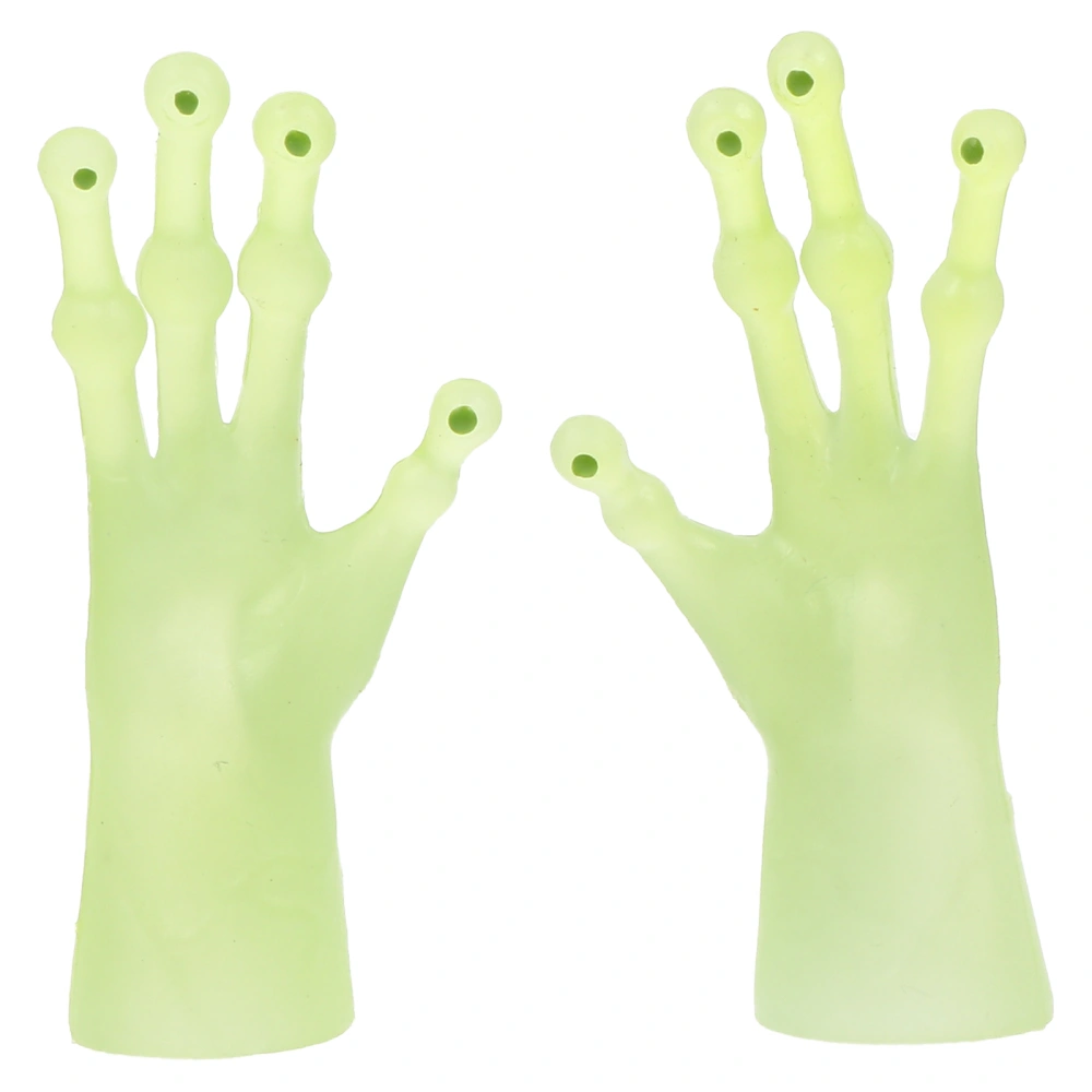 2pcs Alien Hand Toys Party Finger Puppets Goodies Bag Fillers for Boys and Girls Random Color