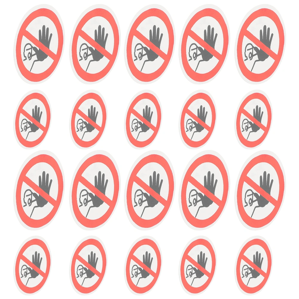 30pcs Do Not Entrance Warning Signs No Entrance Signs Adhesive Warning Signs Stickers