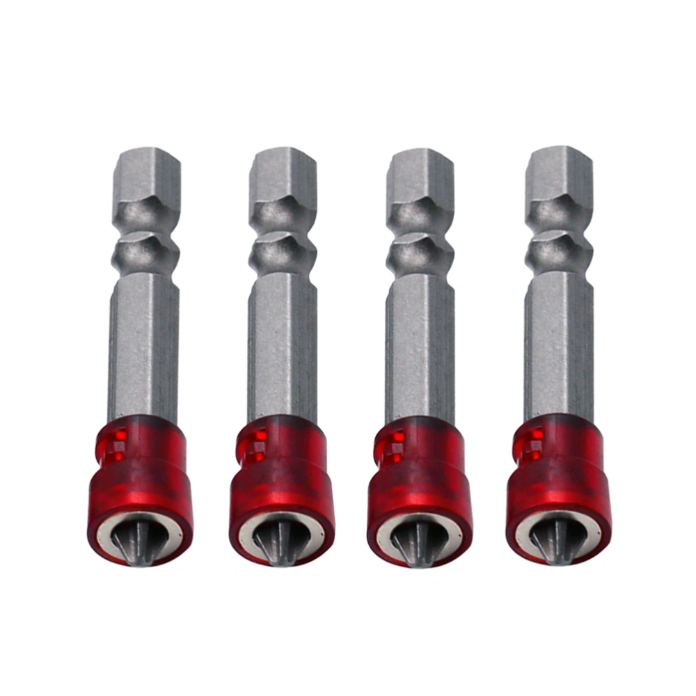 4Pcs Magnetic Cross Screwdriver Bits Abrasion Resistant Steel Screwdriver Drill Bits