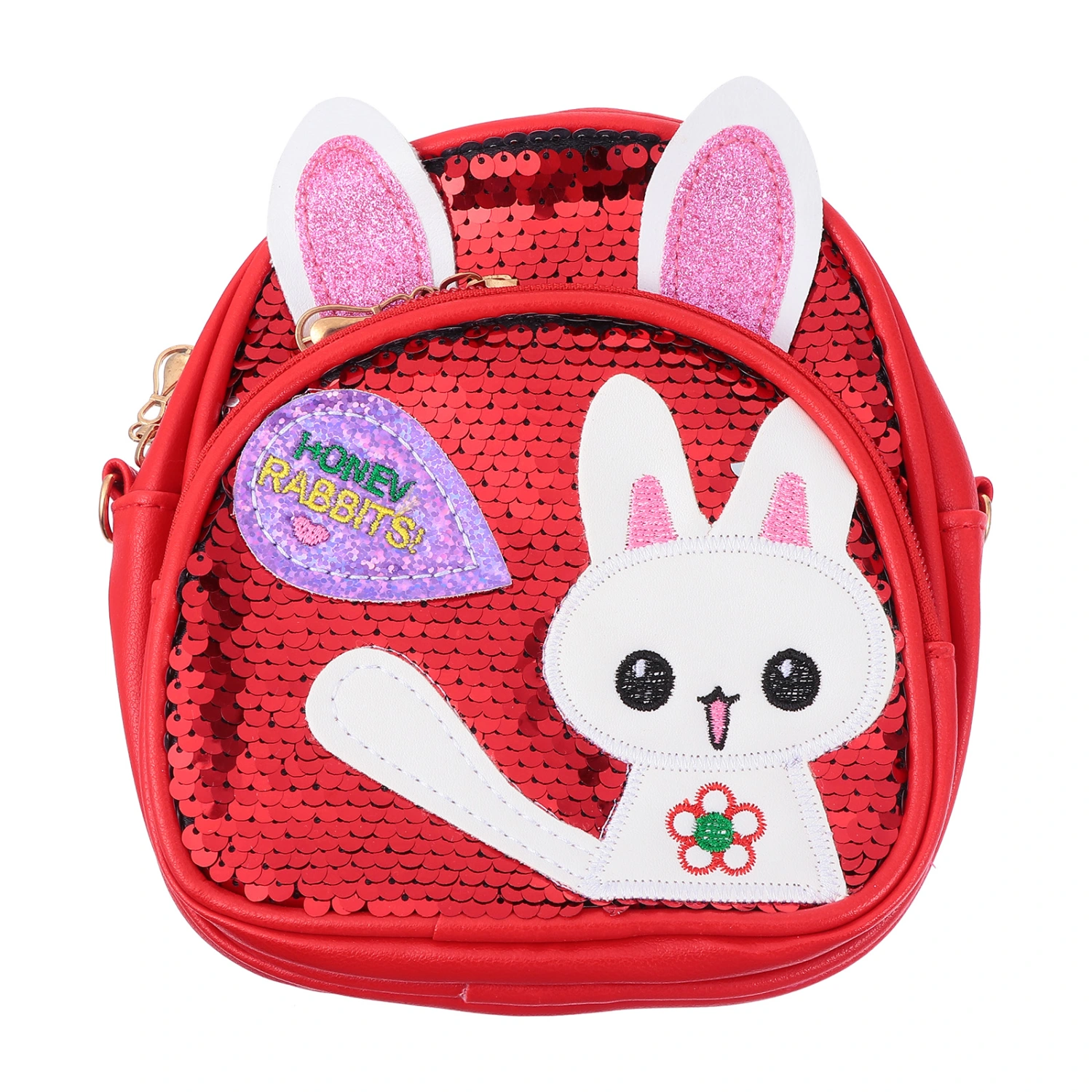 Fashion Sequin Children Backpack Kindergarten School Bag Rabbit Shoulder Bag