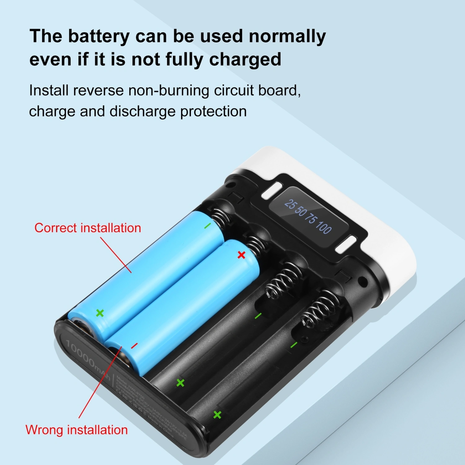 Diy 18650 Power Bank 4 Slots 18650 Battery Case Battery Charger Outer Case Supply