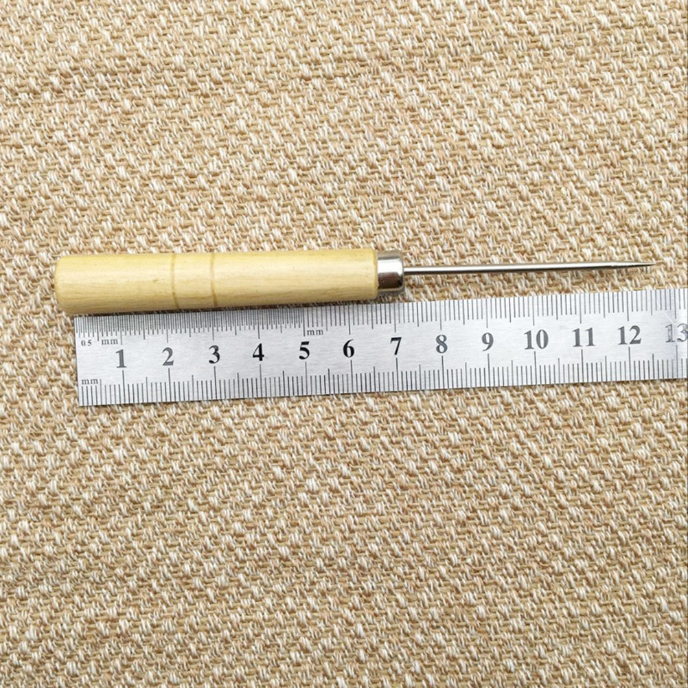 10pcs Wooden Handle Scriber Needle Modelling and Slotted Quilling Paper Tool Marking Patterns Awl Pick Needle