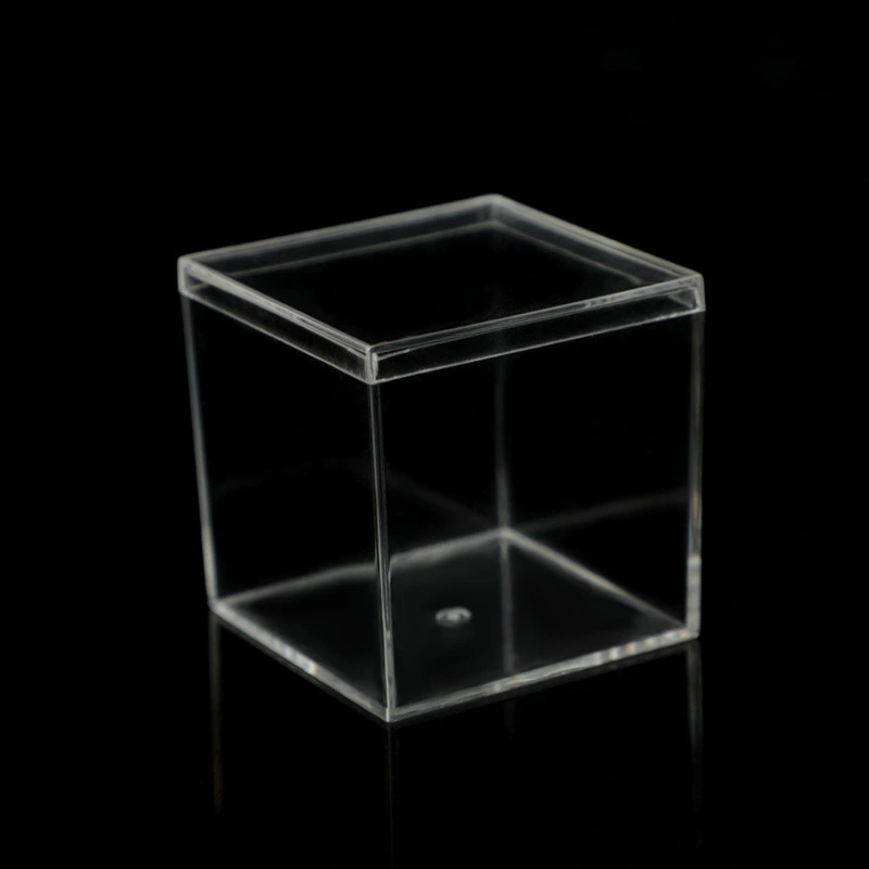 8Pcs Small Candy Boxes Clear Boxes Square Cube Decorative Boxes Party Storage Boxes