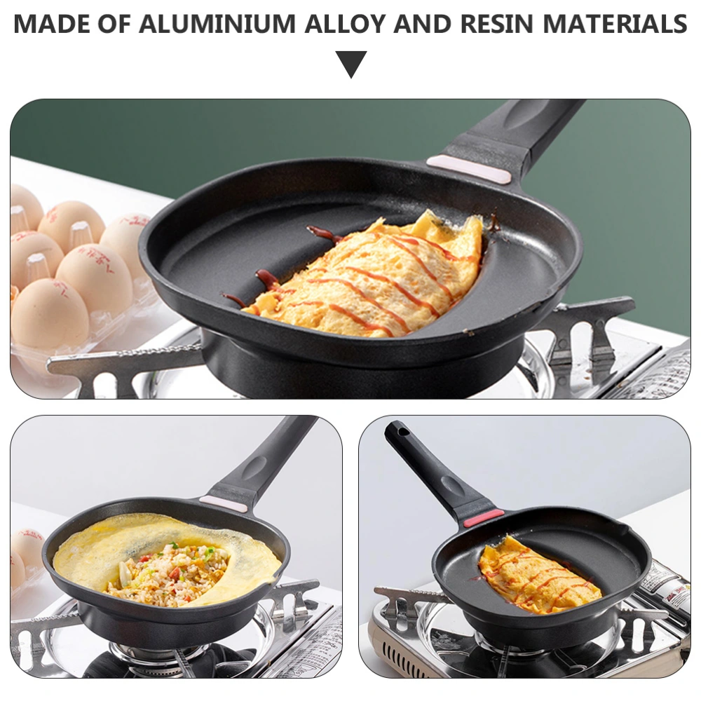 1pc Non-stick Frying Pan Omelet Pan with Mold Omelet Rice Mold Pan for Home