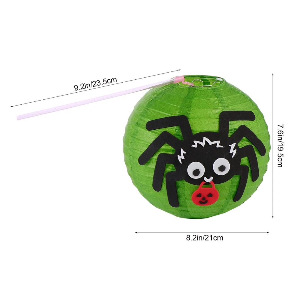 4 Pcs Foldable Halloween Paper Lantern Spider Portable Lantern Decoration